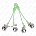 Kink – Leuchtende Totenkopf-Nippelklammern mit Ringglöckchen Verste...