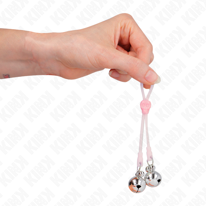 Kink – Leuchtende Totenkopf-Nippelklammern mit Ringglöckchen Verste...