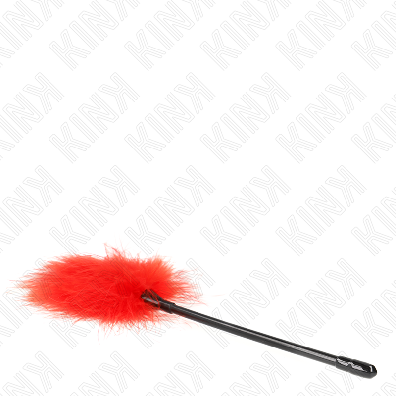 Kink Rote Kitzelfedern für das Bondage-set 27 CM