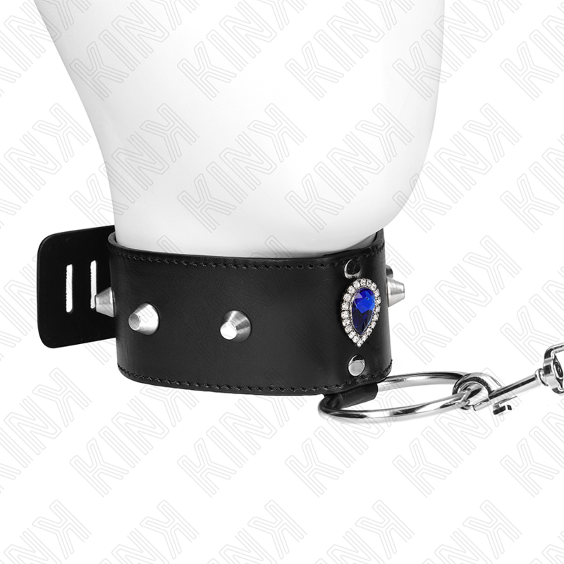 Kink – Halskette 65 Cm mit Band mit Blauen Diamanten Verstellbar 36...