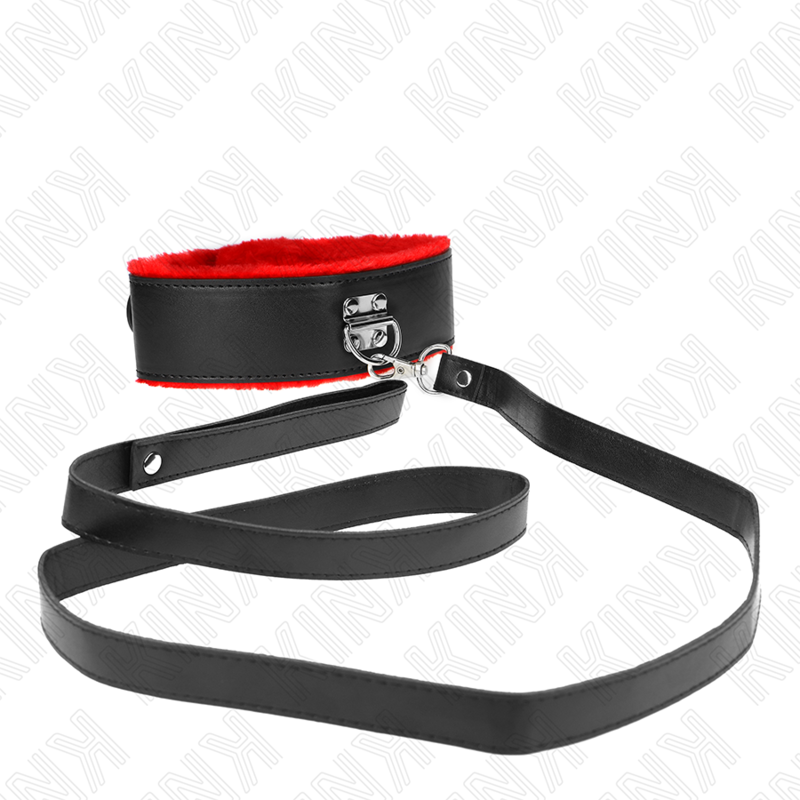 Kink – Halskette mit Gürtel 116 Cm mit Rotem Lederband Verstellbar...