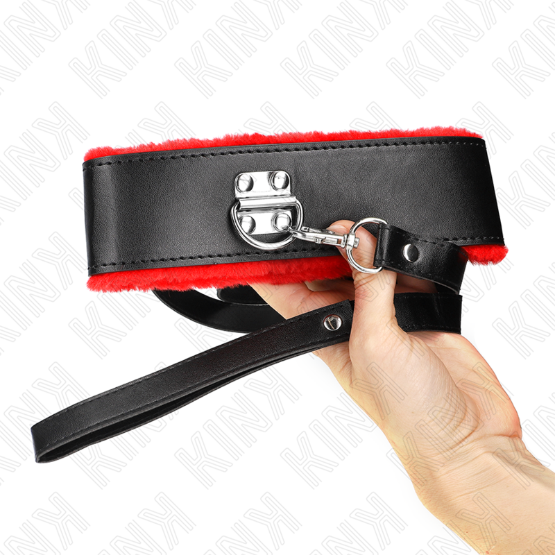 Kink – Halskette mit Gürtel 116 Cm mit Rotem Lederband Verstellbar...