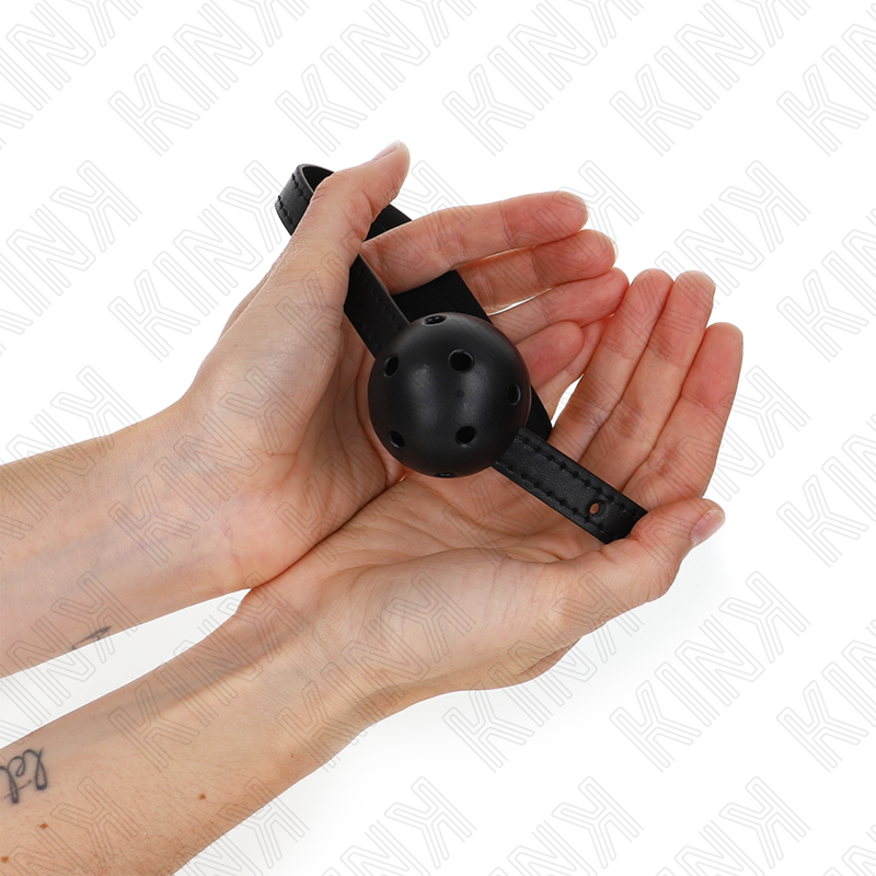 Kink Simplicity Schwarzer Atmungsaktiver Ball 4,5 CM Gag 62 X 1,5 CM