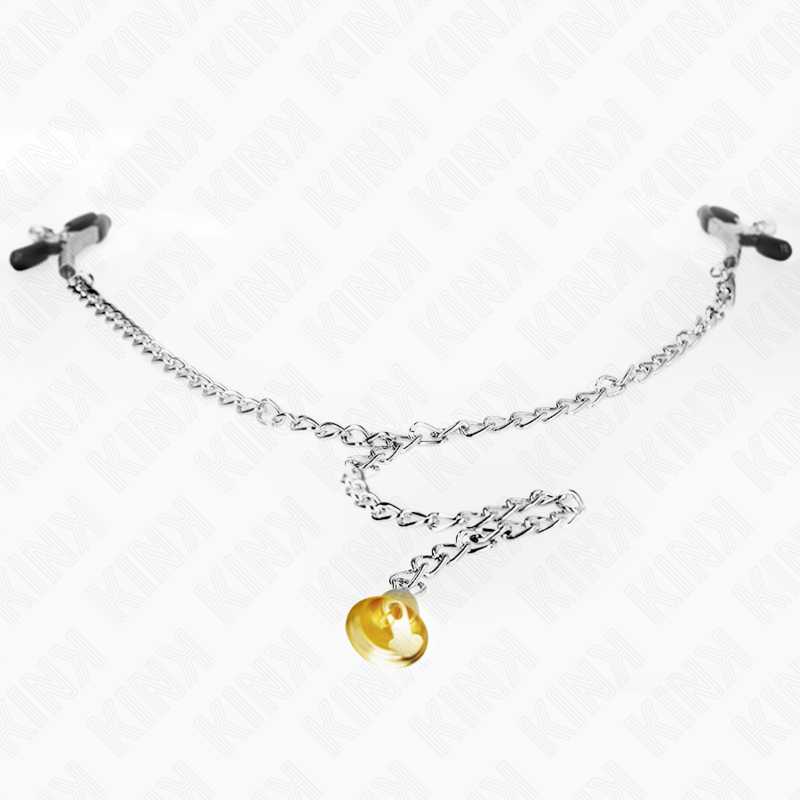 Kink – Kette Nippelklemmen mit Hornanhänger 30 Cm