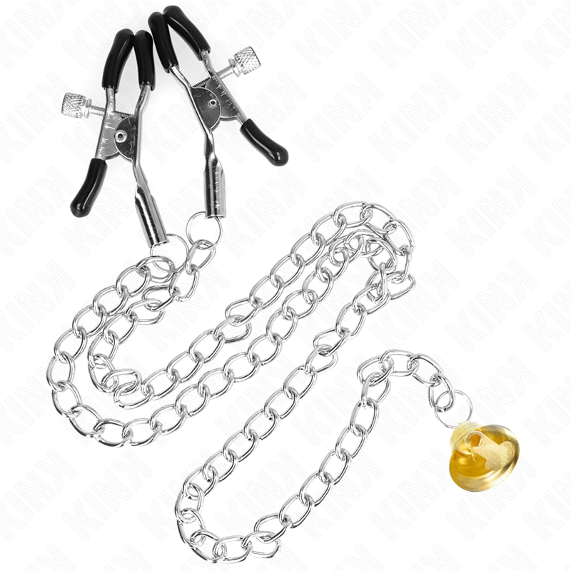 Kink – Kette Nippelklemmen mit Hornanhänger 30 Cm