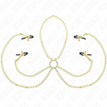 Kink – 4 Nippel- und Kitzlerklammern, verstellbar, Gold