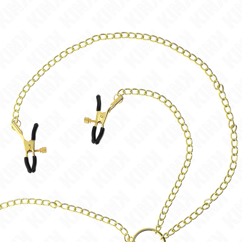 Kink – 4 Nippel- und Kitzlerklammern, verstellbar, Gold