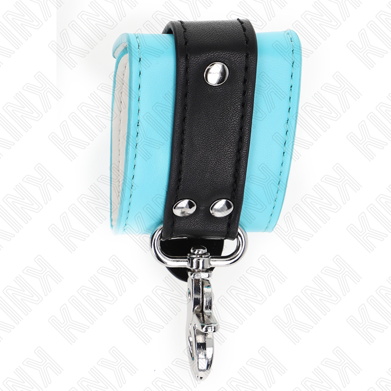 Kink Premium Abschließbare Handgelenkfesseln Schwarz/blau