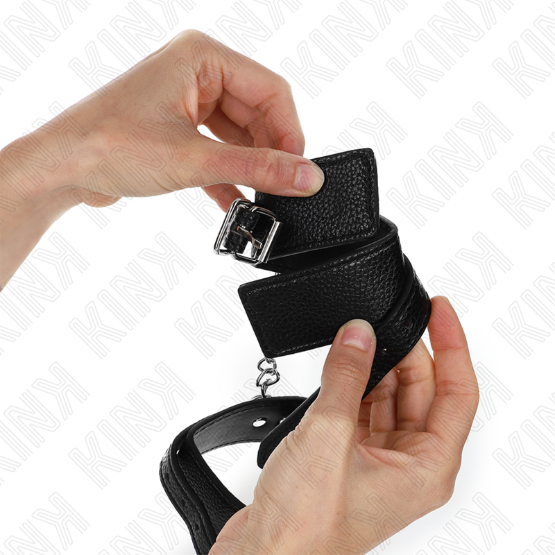 Kink – Handgelenkfesseln mit Schlangenmuster, Schwarz, Verstellbar...