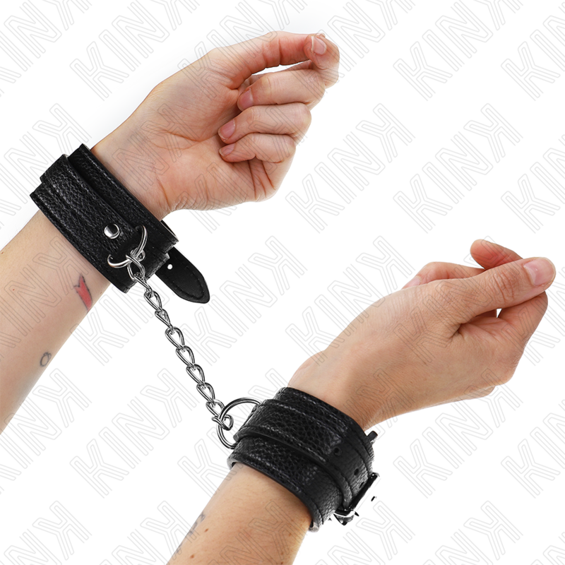 Kink – Handgelenkfesseln mit Schlangenmuster, Schwarz, Verstellbar...