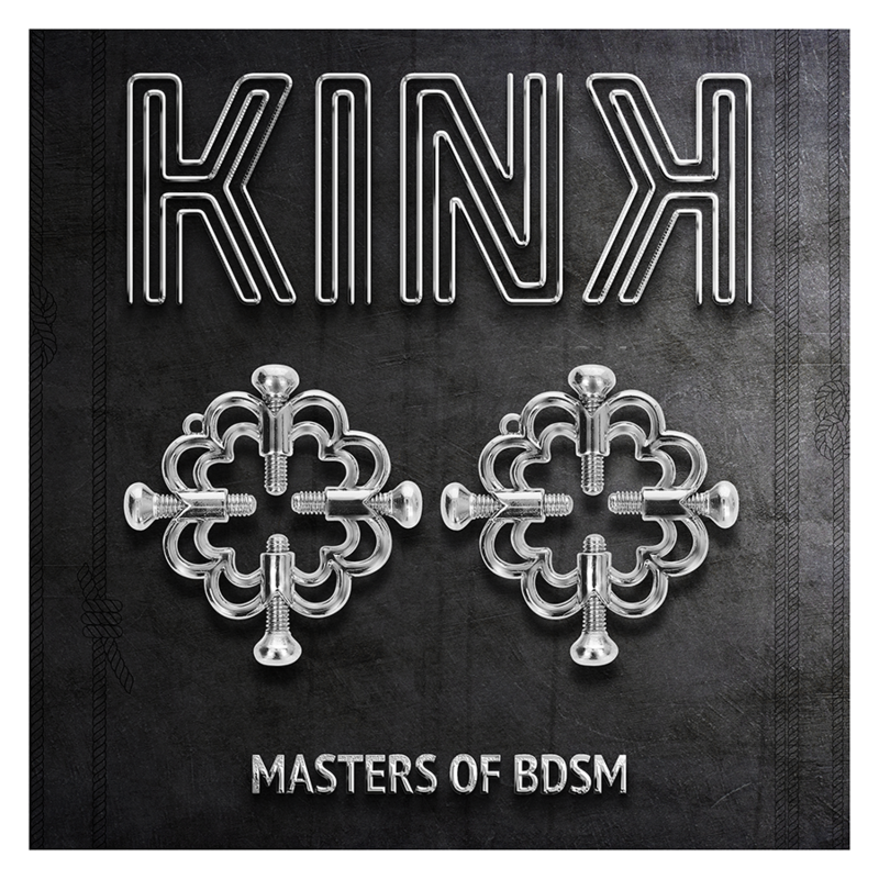 Kink – Metallische Blumen-Nippelklammern