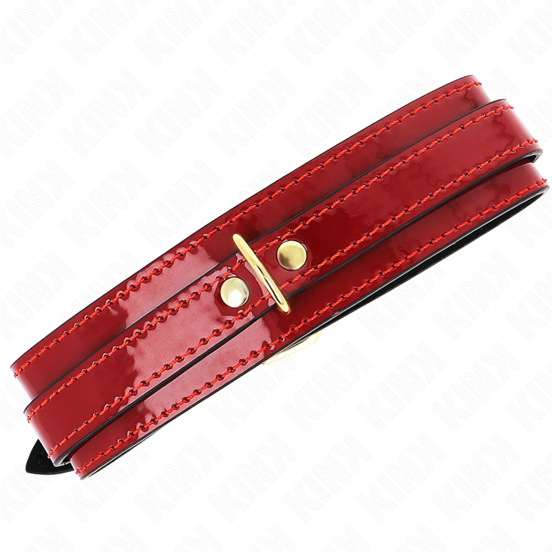 Kink – Weinrote Verstellbare Halskette mit Goldenen Details 29-42,5...