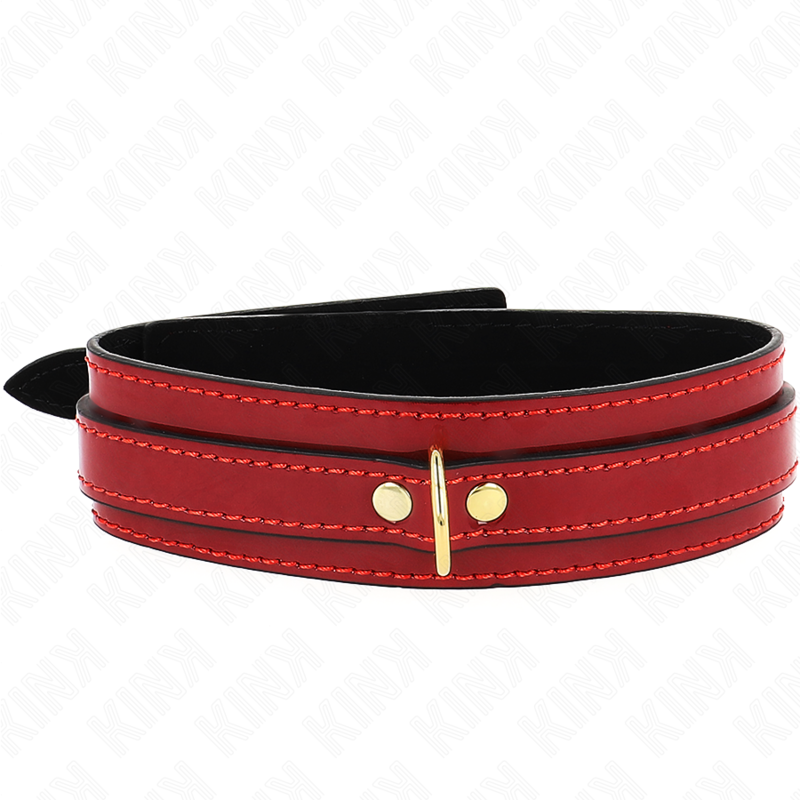 Kink – Weinrote Verstellbare Halskette mit Goldenen Details 29-42,5...