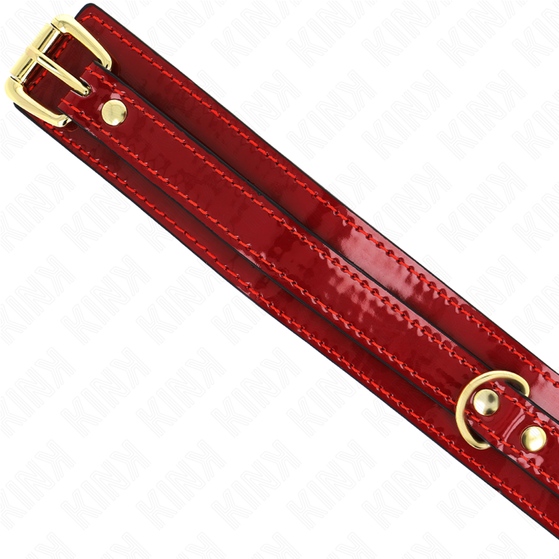 Kink – Weinrote Verstellbare Halskette mit Goldenen Details 29-42,5...
