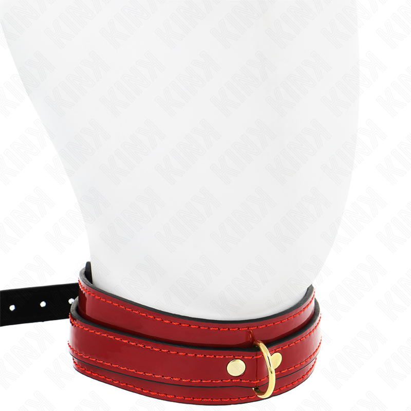 Kink – Weinrote Verstellbare Halskette mit Goldenen Details 29-42,5...