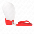 Kink – Halskette mit Leine 116 Cm mit Silbernen Nieten Modell 4 Rot...