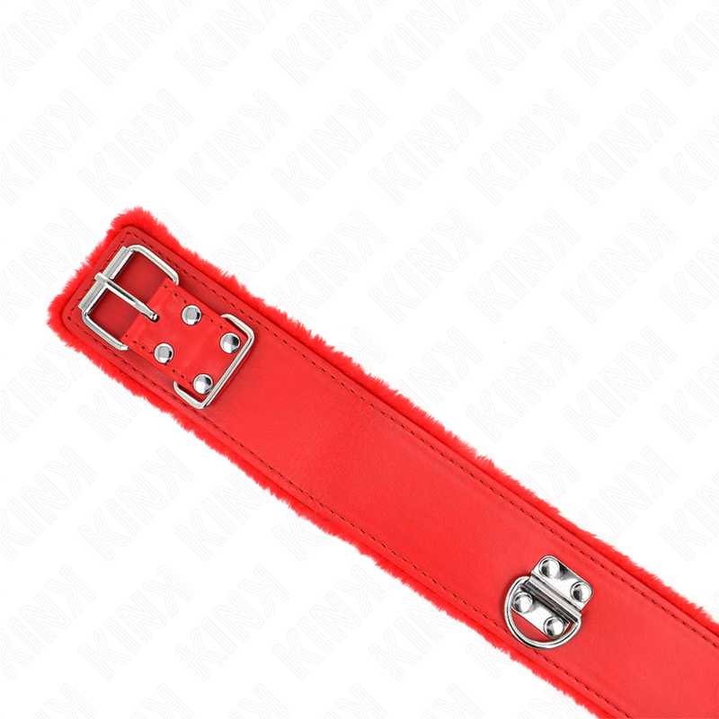 Kink – Halskette mit Leine 116 Cm mit Silbernen Nieten Modell 4 Rot...