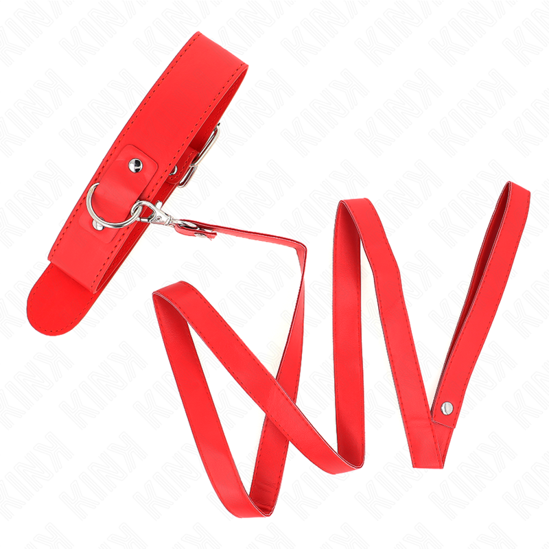 Kink – Halskette mit Gürtel 116 Cm Rojo Gurt Verstellbar 32-50 Cm x...