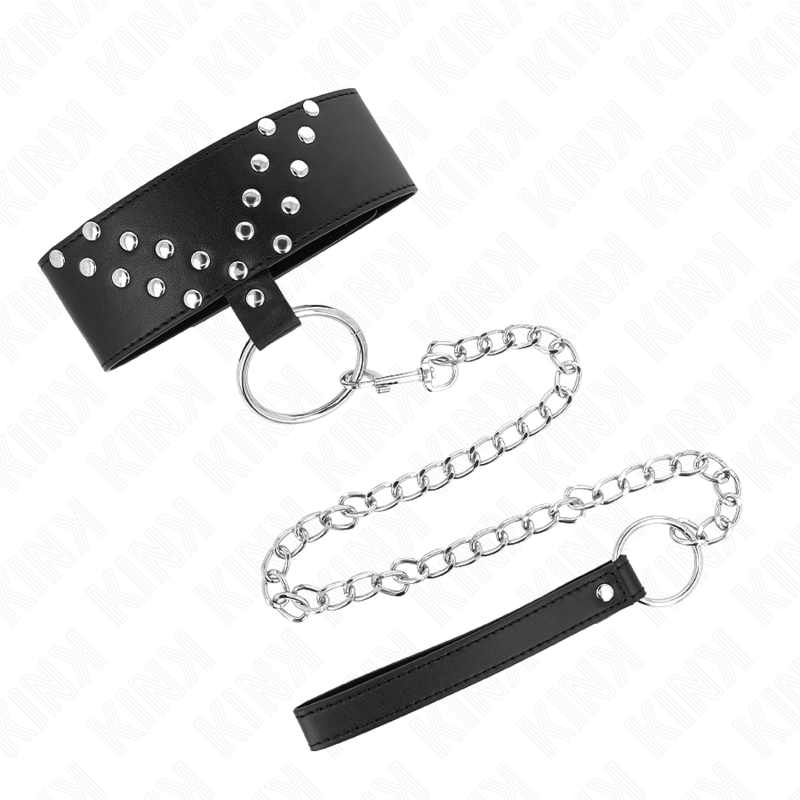 Kink – Halskette mit Gürtel 65 Cm mit V-Niete Verstellbar 36-43 Cm...