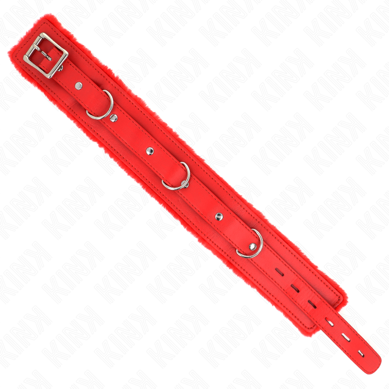 Kink – Halsband mit Leine 65 Cm mit Einschränkungen Rot 36-42 Cm x...