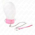 Kink – Halsband mit Leine 65 Cm mit Einschränkungen Rosa 36-42 Cm x...