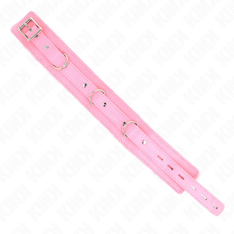 Kink – Halsband mit Leine 65 Cm mit Einschränkungen Rosa 36-42 Cm x...