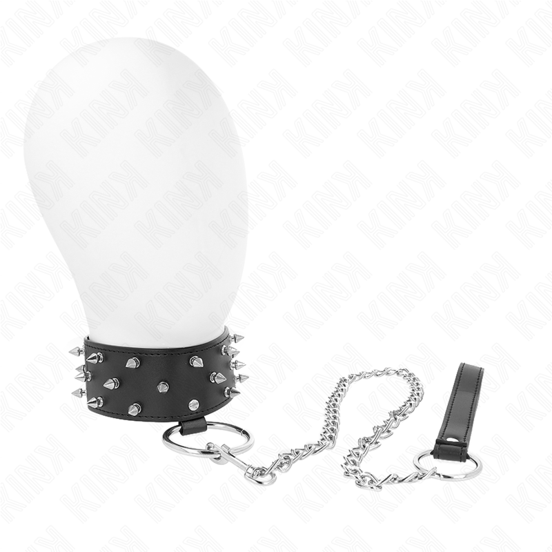 Kink – Halskette mit Leine 65 Cm mit Silbernen Nieten Modell 5 Vers...