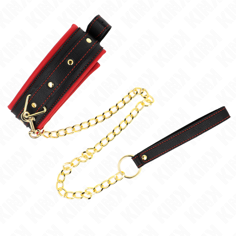 Kink – Halsband mit Leine aus Einfacher Stoff, Verstellbar 33-48 Cm...