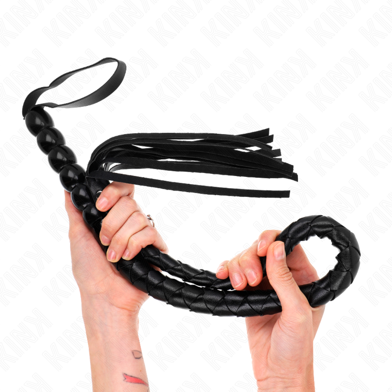 Kink – Schlangenpeitsche mit Perlen 80 Cm