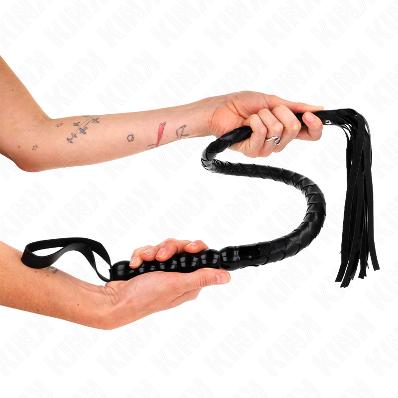 Kink – Schlangenpeitsche mit Perlen 80 Cm