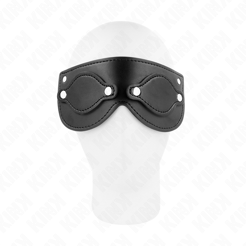Kink – Kunstledermaske mit Abnehmbaren Augenabdeckungen 22 x 9 Cm