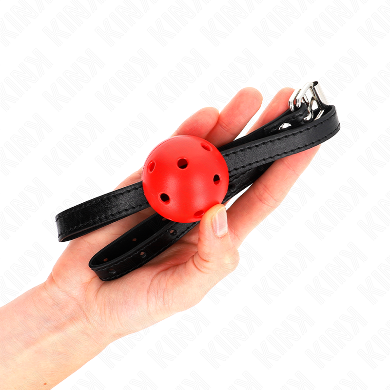 Kink Simplicity Rot Atmungsaktiver 4,5 CM Ballgag 62 X 1,5 CM
