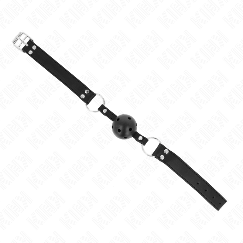 Kink – Atmungsaktiver Ball 4 Cm Knebel mit Doppelniet Modell 1 Schw...