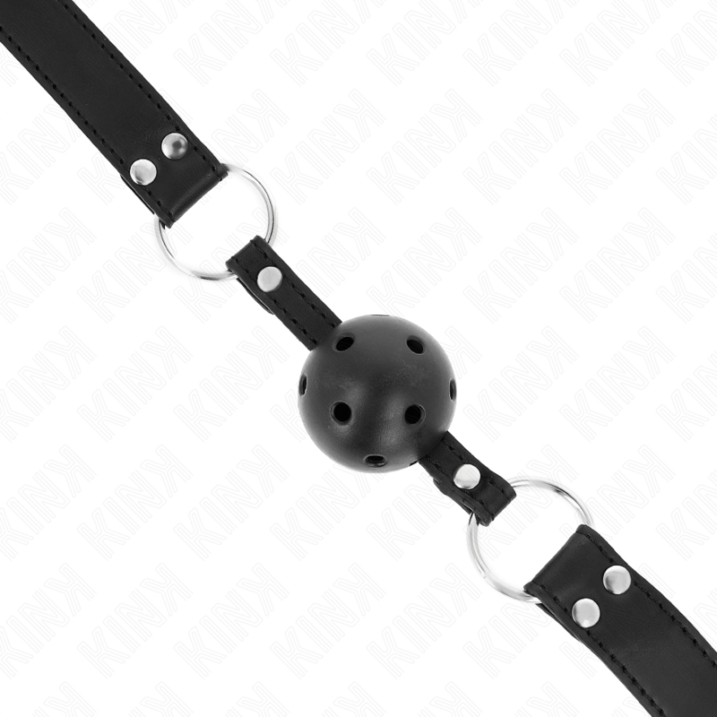 Kink – Atmungsaktiver Ball 4 Cm Knebel mit Doppelniet Modell 1 Schw...