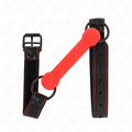 Kink – Knochengag mit Kunstlederband Rot Verstellbar 41-57 Cm