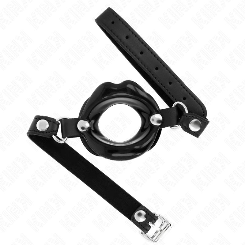 Kink – Lip 8 Cm Knebel mit Schwarzem Kunstlederband 63 x 2 Cm Verst...