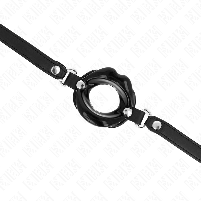 Kink – Lip 8 Cm Knebel mit Schwarzem Kunstlederband 63 x 2 Cm Verst...