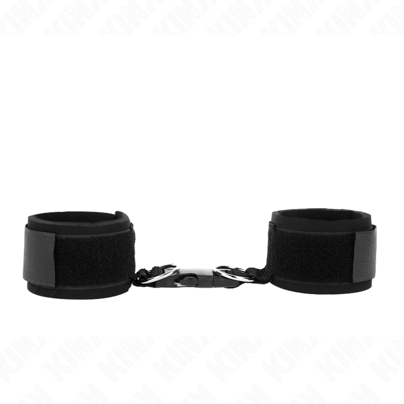 Kink – Neopren Handgelenkfesseln mit Klettverschluss Schwarz Verste...