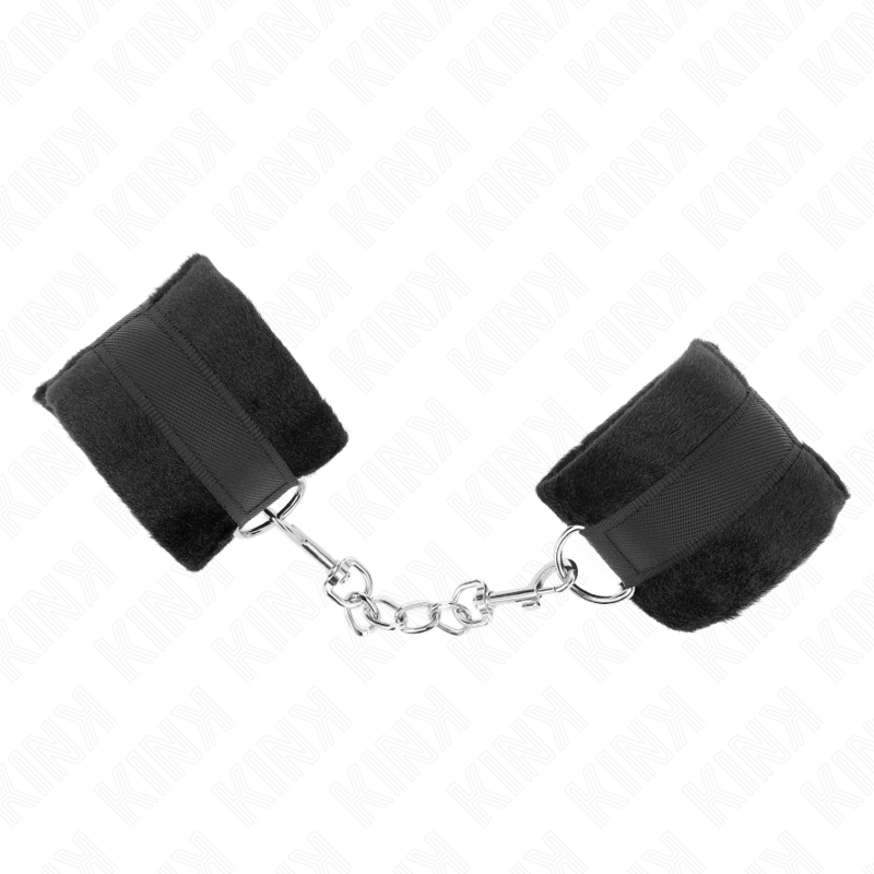 Kink – Beginner Pelzhandmanschetten Schwarz 30 x 7 Cm