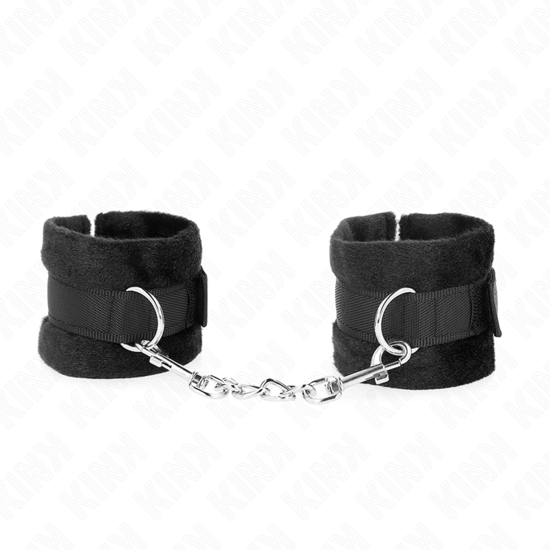 Kink – Beginner Pelzhandmanschetten Schwarz 30 x 7 Cm