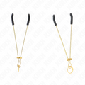 Kink – Dünne Nippelklemmen Gold 7 Cm
