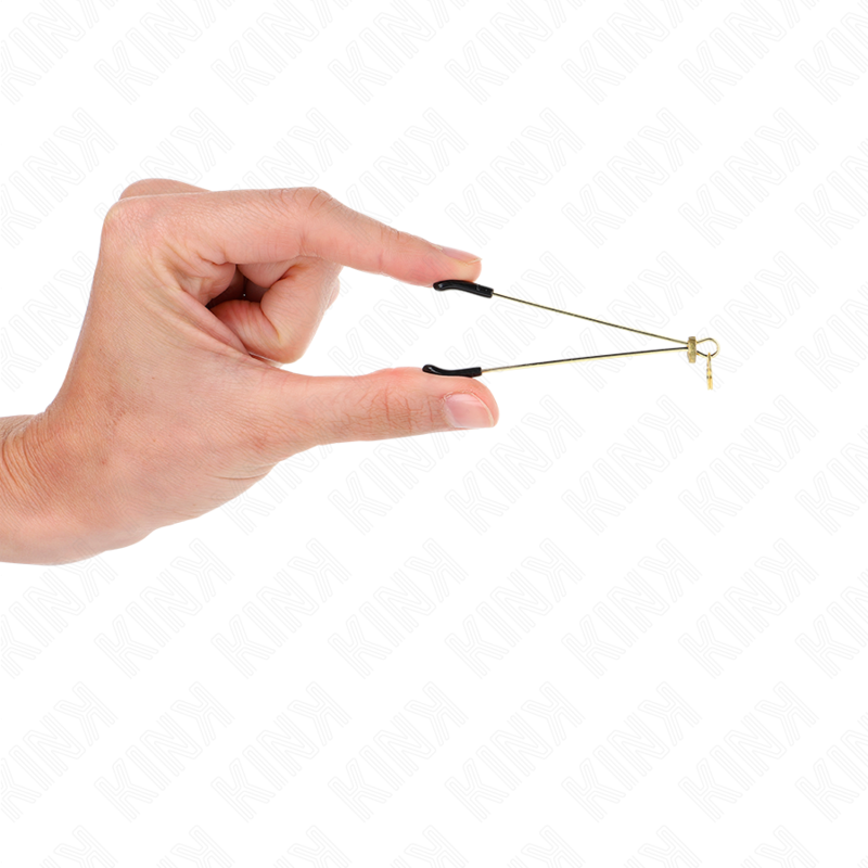 Kink – Dünne Nippelklemmen Gold 7 Cm