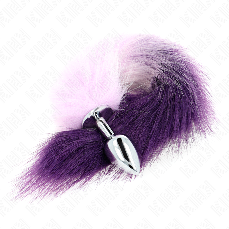 Kink – Anal Plug Grösse S 7 x 3 Cm mit Kunststoffschwanz 40 Cm Lila