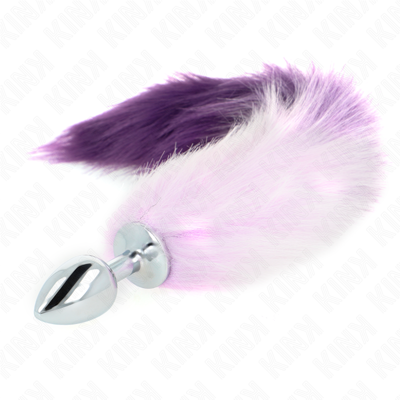 Kink – Anal Plug Grösse S 7 x 3 Cm mit Kunststoffschwanz 40 Cm Lila