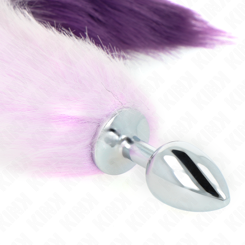 Kink – Anal Plug Grösse S 7 x 3 Cm mit Kunststoffschwanz 40 Cm Lila