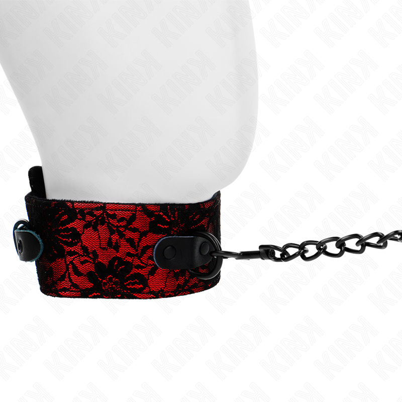 Kink – Spitzenkette mit Gürtel mit Echtledergürtel 105 Cm / 44 x 5,...