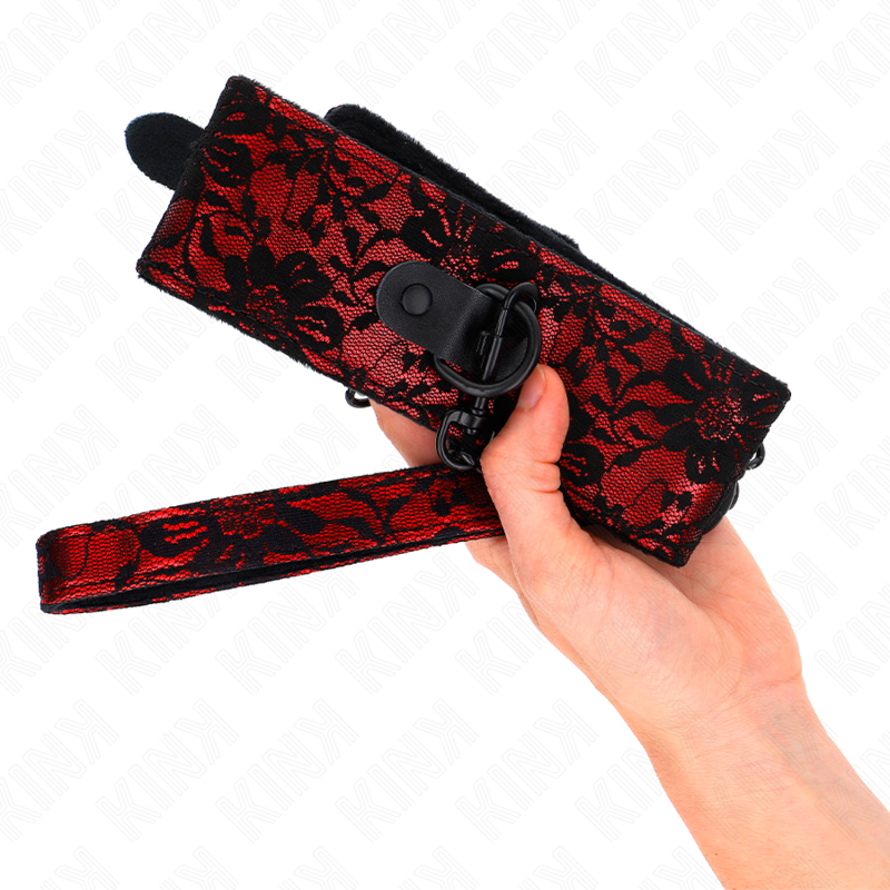 Kink – Spitzenkette mit Gürtel mit Echtledergürtel 105 Cm / 44 x 5,...