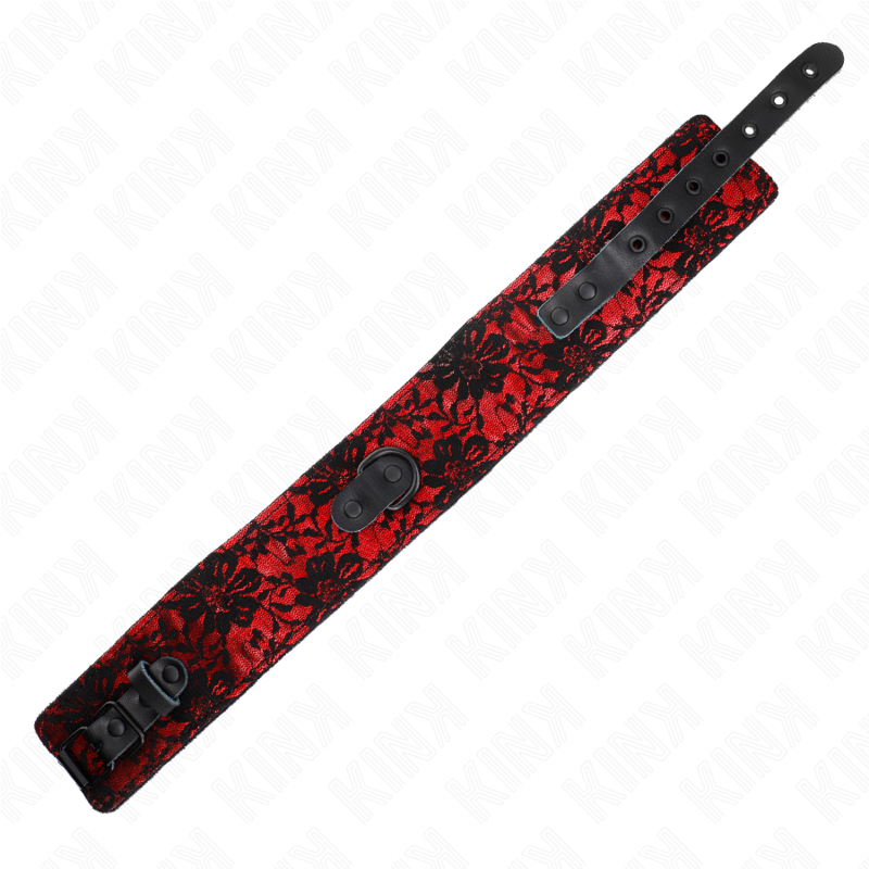 Kink – Spitzenkette mit Gürtel mit Echtledergürtel 105 Cm / 44 x 5,...