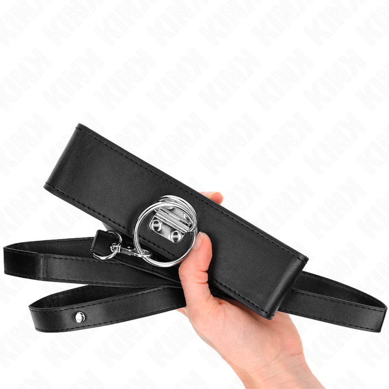 Kink – Nietenleine 116 Cm Halsband mit Kunstlederband 50 x 5 Cm
