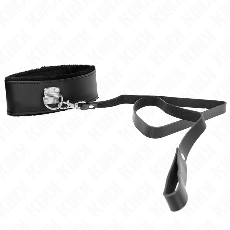 Kink – Halskette mit Gürtel 116 Cm mit Schwarzem Lederband Verstell...